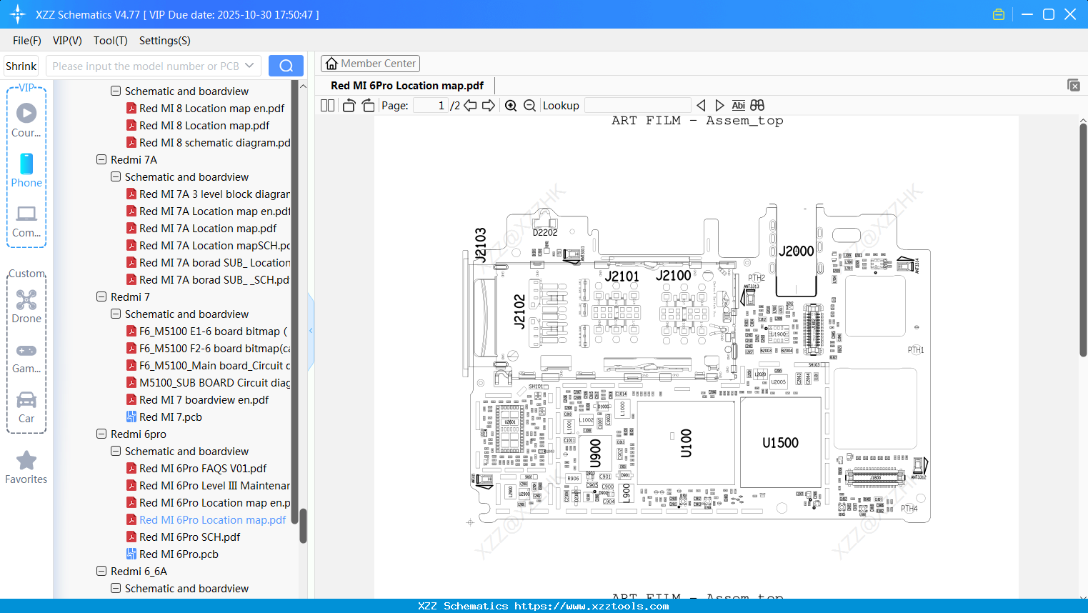 Xiaomi Redmi 6Pro Location Map